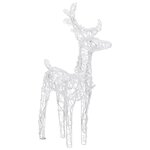 vidaXL Décoration de Noël Rennes et traîneau 320 LED Acrylique