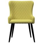 vidaXL Chaises à manger lot de 4 vert tissu