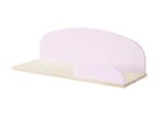 Lit simple rose + sommier + Chevet + Etagères 45cm/65cm + Coffre jouets + Barrière lit