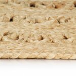 vidaXL Tapis fait à la main Jute tressée 240 cm