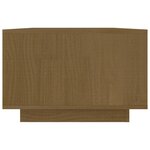vidaXL Table basse Marron miel 110x50x33 5 cm Bois de pin massif