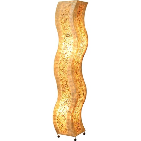Globo lampadaire bali coque marron 25822