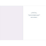 Carte D'anniversaire Festive - Violet - Etoile En Or - A Message - 11 5 X 17 Cm - Draeger paris