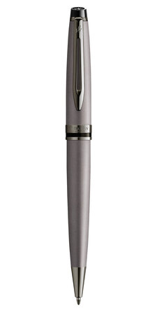 Waterman expert stylo bille  argent métallisé  recharge bleue pointe moyenne  coffret cadeau