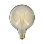 Ampoule led globe (g125) / vintage au verre fumé  culot e27  4w cons. (23w eq.)  230 lumens  lumière blanc chaud
