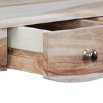vidaXL Table console et 3 tiroirs Bois de Sesham massif 110x40x76 cm