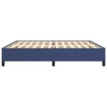 vidaXL Cadre de lit Bleu 200x200 cm Tissu