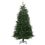 vidaXL Arbre de Noël artificiel avec LED et boules vert 240 cm PVC PE