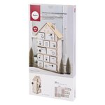 Kit bois Maison calend.Avent FSC MixCred.  nature  25 5x17 5x45 5cm  185 pces  boîte 1kit