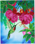 Tableau Broderie Diamant Crystal Art 40x50cm Colibri