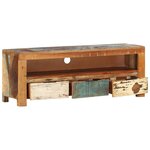 vidaXL Meuble TV 110x30x40 cm Bois de récupération massif