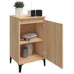 vidaXL Tables de chevet 2Pièces chêne sonoma 40x35x70cm bois d'ingénierie