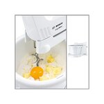 Batteur électrique mfq36460 ergomixx avec support et bol mélangeur 450 w blanc bosch