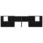 vidaXL Meuble TV Noir 149x30x52 cm Aggloméré