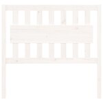vidaXL Tête de lit blanc 105 5x4x100 cm bois massif de pin