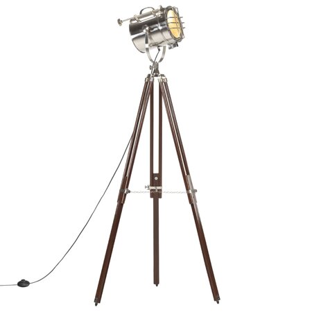 vidaXL Lampadaire à trépied Bois de manguier massif 180 cm