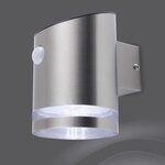 Smartwares lampe murale avec capteur pir argenté 5000.701