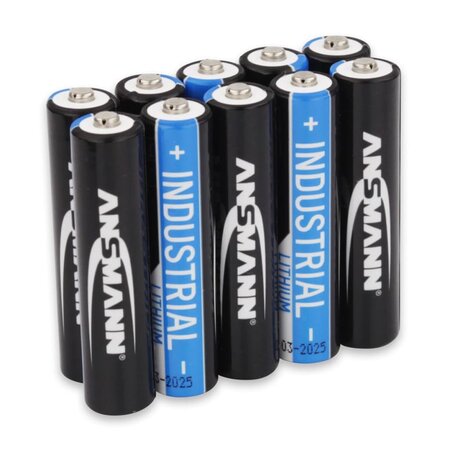 Ansmann piles au lithium industrielles aaa 10 pièces 1501-0010