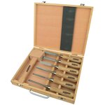 Brüder Mannesmann Ensemble d'outils de sculpture en bois 7 Pièces 66107