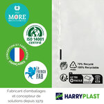 Lot 10 enveloppes plastiques ECO n°5 - 60microns - 520x400mm