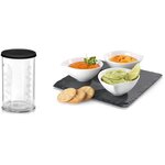 Bosch - mixeur plongeant ergomixx style - 1000 w - 12 vitesses + turbo - pied inox 4 lames aiguisées - bol mixeur avec couvercle