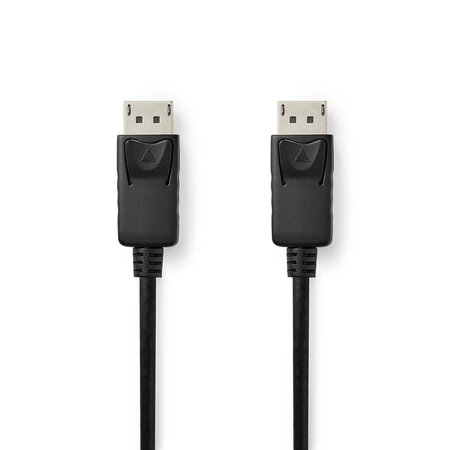 Nedis câble displayport 1.4 displayport mâle vers displayport mâle 2 00 m noir