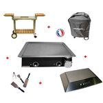 Pack plancha électrique planchaelec classic 600 carbon - chariot elysee 600