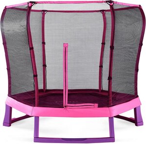 Trampoline - 7" - Rose avec filet