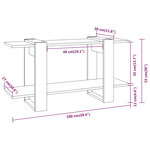 vidaXL Bibliothèque Chêne sonoma 100x30x51 cm Bois d'ingénierie