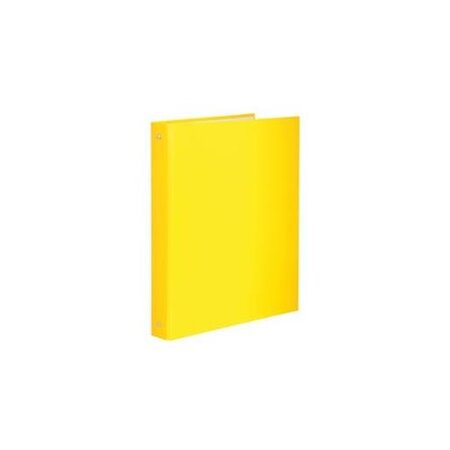 Classeur rembordé polypropylène 4 anneaux 30mm dos de 40 mm jaune exacompta