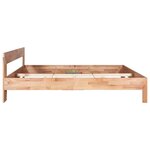 vidaXL Cadre de lit 160x200 cm Bois de chêne massif