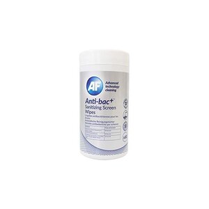 Boîte Distributrice 60 Lingettes Nettoyantes ANTI-BAC+ pour Ecrans Tablette Smartphone AF