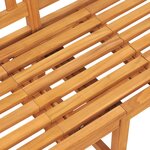 vidaXL Banc de jardin 3 places avec table 150 cm Bois de teck massif