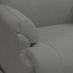vidaXL Fauteuil de massage électrique Gris foncé Similicuir daim