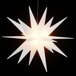 vidaXL Étoiles de Moravie avec LED 3 Pièces pliable blanc 57 cm
