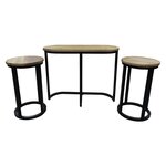 HSM Collection Ensemble de tables d'appoint 3 Pièces