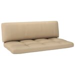 vidaXL Canapé central palette de jardin noir bois de pin imprégné
