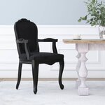 vidaXL Chaise à manger noir 62x59 5x100 5 cm velours