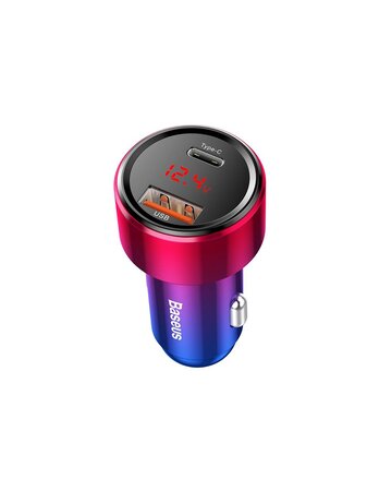 Chargeur voiture 45w Type-c Power Delivery compatible MacBook Baseus