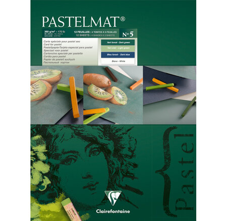 Bloc pastelmat n°5 12f 30x40cm clairefontaine