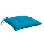 vidaXL Coussins de chaise 2 Pièces bleu clair 50x50x7 cm tissu oxford