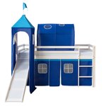Lit toboggan avec tour - couleur bleu