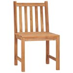 vidaXL Ensemble de salle à manger de jardin 3 Pièces Bois de teck solide