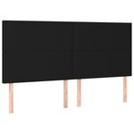 vidaXL Lit à sommier tapissier avec matelas Noir 200x200 cm Tissu