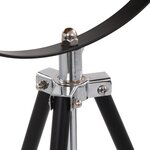 vidaXL Lampadaire E27 Noir et doré 51 cm