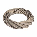 2 couronnes en osier gris argenté Ø 30 cm