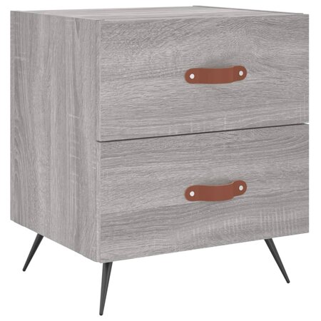 vidaXL Table de chevet gris sonoma 40x35x47 5 cm bois d’ingénierie