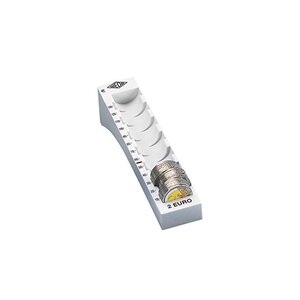 colonne à monnaie pour pièce de 2 Euro Gris lumière WEDO