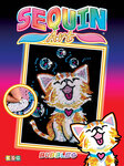 Tableau Sequin Art Chaton - Sequin Art