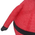 vidaXL Décoration de Noël Figurine Père Noël LED Tissu de luxe 60 cm